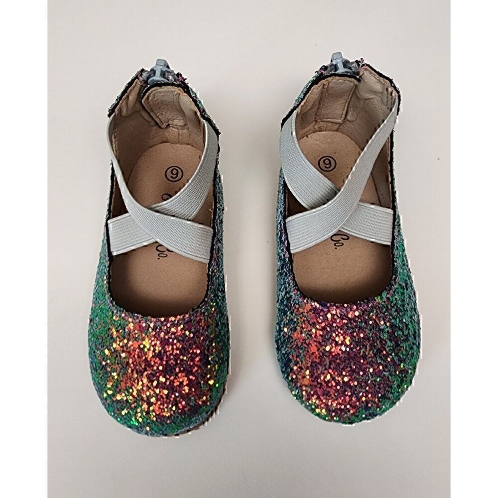 A Bear Co. RTS OG Magical Shimmer Teal/Pink Ballerinas Girls Size 6